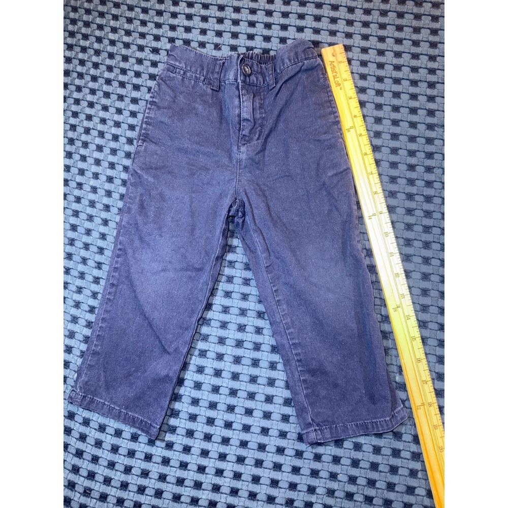 24m Polo Ralph Lauren Toddler Boys Navy Blue Chino Pants Adjustable Waist